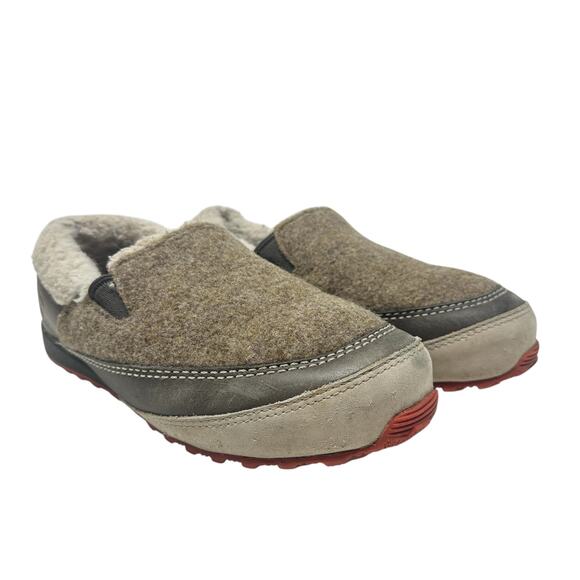 Sorel Mackenzie Slip-On Shoes Clog Slipper Snow Wool Shoes‎ Brown Tan Size US 7 - Picture 1 of 13
